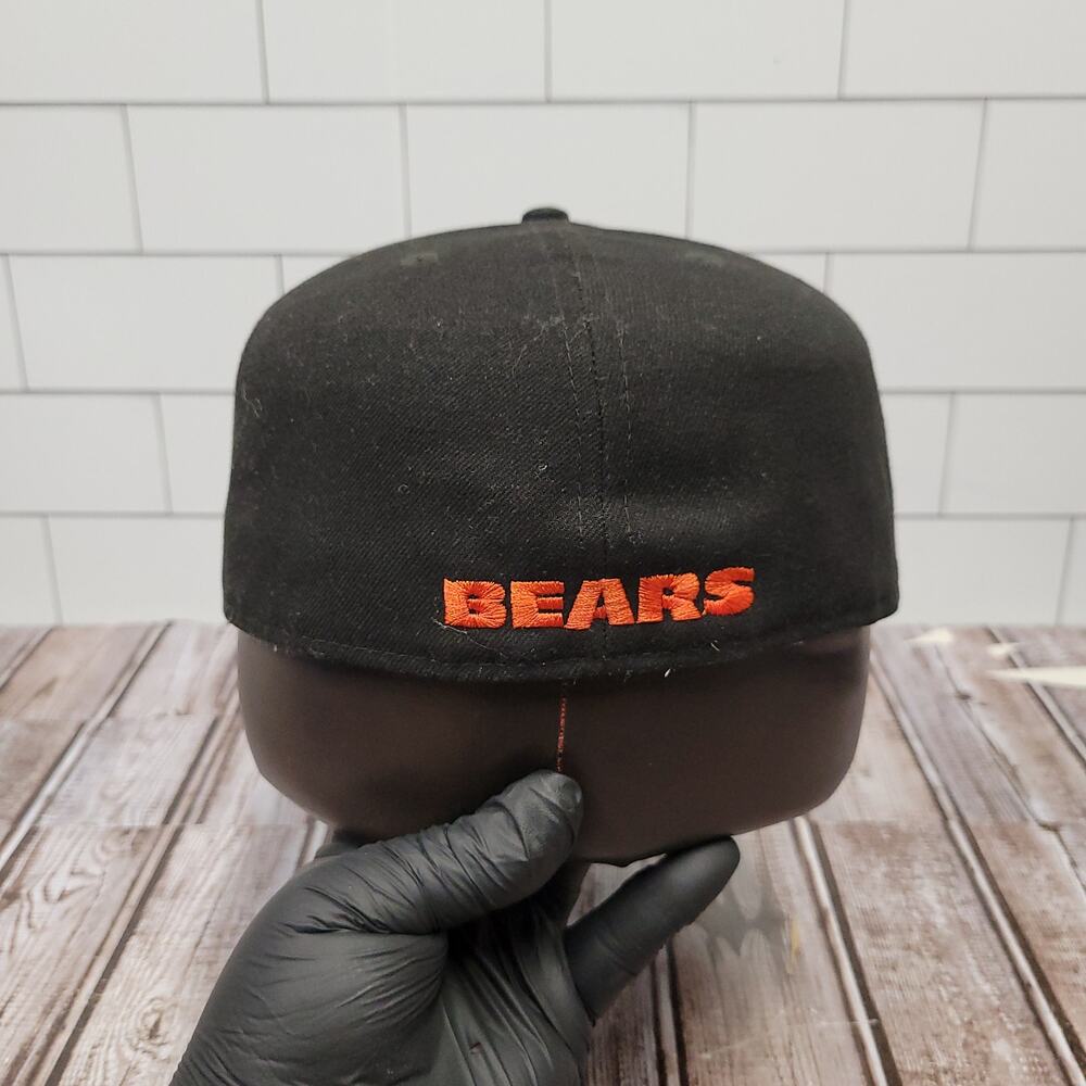 New Era Chicago Bears 59FIFTY Fitted Hat 7 3/4 Black NFL Team Cap - Picture 3 of 7